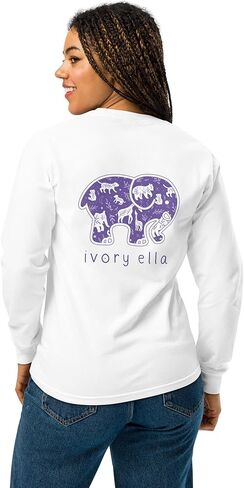 تي شيرت نسائي من Ivory Ella بأكمام طويلة مقاس كبير in Kuwait