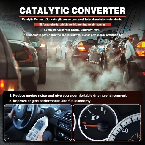 مجموعة المحول الحفاز المتوافقة مع F150 2009-2010 & Navigator 2007-2014 & Expedition 2007-2014 5.4L V8، استبدل OE: 53904 50567 645282 30497 EPA Compliant in Kuwait