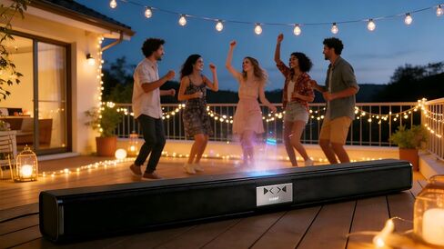 YXHDZ Sound Bar for TV, 35 Inch Bluetooth Soundbar Speakers, Surround Sound System with Bluetooth AUX Connection for PC Gaming or Projectors, Wall Mounted in Saudi Arabia