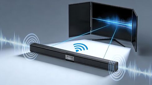 YXHDZ Sound Bar for TV, 35 Inch Bluetooth Soundbar Speakers, Surround Sound System with Bluetooth AUX Connection for PC Gaming or Projectors, Wall Mounted in Saudi Arabia
