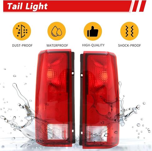 Tail Light Assembly Compatible With 1985-2005 Chevy Astro/GMC Safari Driver and Passenger Side Rear Lamps Pair GM2800113 GM2801112 | 5978023 5978024 in Kuwait