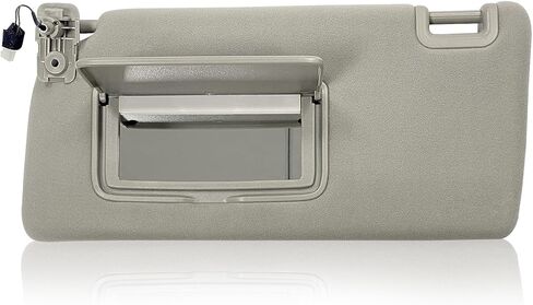 Sun Visor Fit for Nissan Frontier 2005-2021 for Nissan Xterra 2005-2015 Replace 96401- EA001 96401- EA002 with Light with Makeup Mirror (Left Driver Side (Grey)) in Saudi Arabia