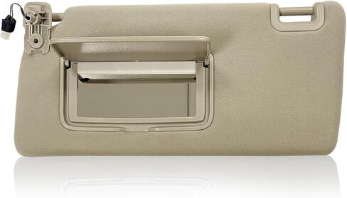 Sun Visor Fit for Nissan Frontier 2005-2021 for Nissan Xterra 2005-2015 Replace 96401- EA001 96401- EA002 with Light with Makeup Mirror (Left Driver Side (Grey)) in Kuwait