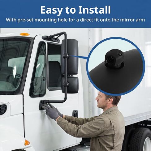 Black Main Mirror for International 4300, Rear View Main Mirror for International Durastar 4300 4400 7400 7600 8500 8600 Workstar Transtar Prostar Lonestar in Saudi Arabia