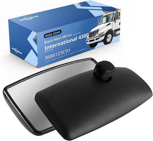 Black Main Mirror for International 4300, Rear View Main Mirror for International Durastar 4300 4400 7400 7600 8500 8600 Workstar Transtar Prostar Lonestar in Saudi Arabia