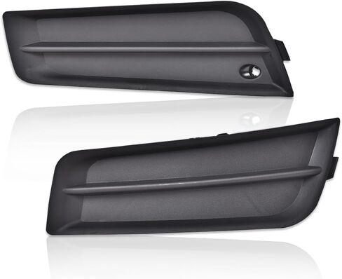 زوج أغطية مصابيح الضباب باللون البرتقالي الكبير، متوافق مع Volkswagen Golf 2010-2014، VW1039118 VW1038118، قطعتان من غطاء مصباح الضباب الأسود من جانب السائق والراكب in Saudi Arabia