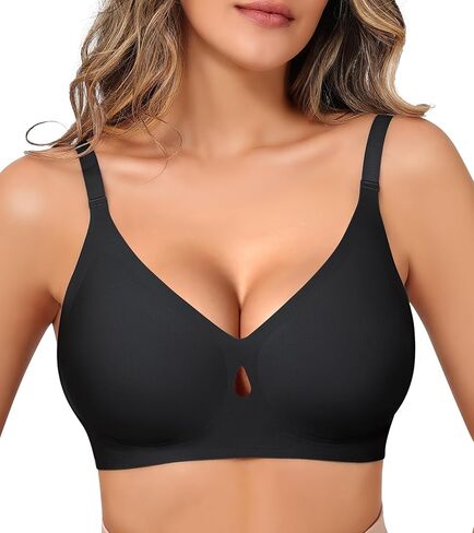 حمالات صدر لاسلكية للنساء، بدون حمالات صدر بأسلاك داخلية، حمالة صدر بدون خياطة لتغطية كاملة، حمالة صدر مريحة للاستخدام اليومي in Kuwait