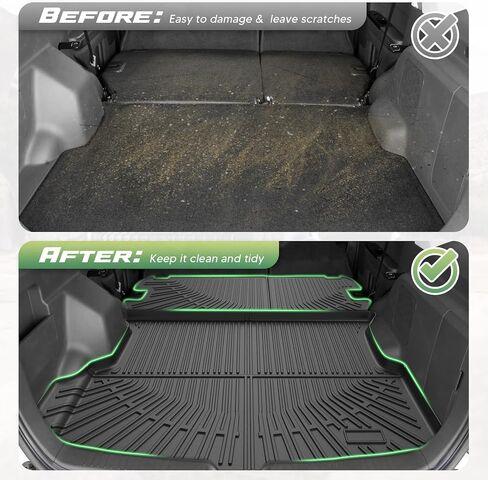 Escape Floor Mats - Car Mats for Ford Escape 2009-2012, Mazda Tribute & 2009-2011 Mercury Mariner, All Weather Floor Mats and Cargo Liner for Escape Accessories, Heavy Duty Rubber Mats in Saudi Arabia