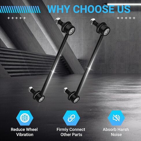 Front Suspension Control Arm Kit Compatible with 2007-2011 Toyota Camry Lower Control Arm, Outer and Inner Tie Rod Ends, Sway Bar Links in Kuwait