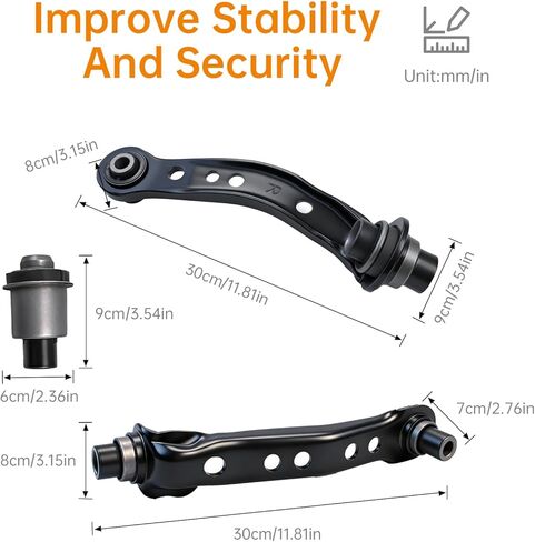Full Subframe Crossmember Bushing and Arm Set Replacement for Nissan Versa 2007-2012 54400-EL000 RK641723 RK641724 54400 EL000 54524 EL000 54525 EL000 CMS301126 CMS301127 in Kuwait