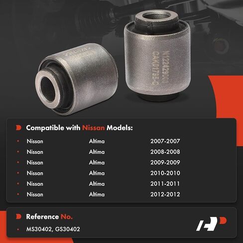 A-Premium 2 x Rear Control Arm Bushing Kit, Compatible with Nissan Altima 2007 2008 2009 2010 2011 2012 in Saudi Arabia