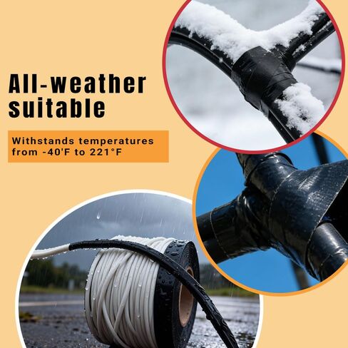 شريط كهربائي أسود 100، 3/4 بوصة × 66 قدم، شريط كهربائي من الفينيل مقاوم للماء، شريط عازل لدرجة الحرارة العالية لإصلاح الأسلاك المنزلية في الهواء الطلق، الحماية الكهربائية، الاستخدام الصناعي والسيارات in Kuwait