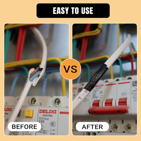 شريط كهربائي أسود 100، 3/4 بوصة × 66 قدم، شريط كهربائي من الفينيل مقاوم للماء، شريط عازل لدرجة الحرارة العالية لإصلاح الأسلاك المنزلية في الهواء الطلق، الحماية الكهربائية، الاستخدام الصناعي والسيارات in Kuwait