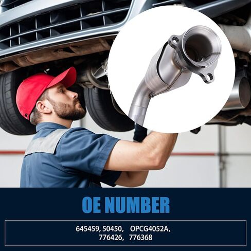 Catalytic Converter Compatible with 2007-2008 Avalanche, Suburban, Yukon XL 1500, 2007-2010 Sierra 1500, 4.3/4.8/5.3/6.0L, 645459, 50450, OPCG4052A, 776426, 776368, Manifold Catalytic Converter in Kuwait