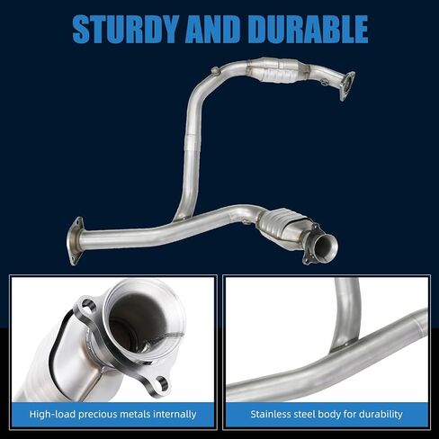 Catalytic Converter Compatible with 2007-2008 Avalanche, Suburban, Yukon XL 1500, 2007-2010 Sierra 1500, 4.3/4.8/5.3/6.0L, 645459, 50450, OPCG4052A, 776426, 776368, Manifold Catalytic Converter in Kuwait