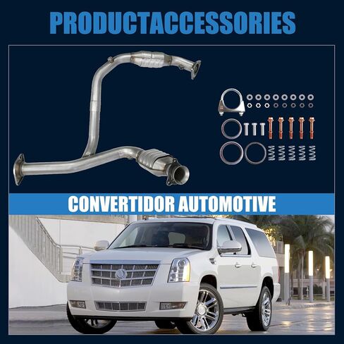Catalytic Converter Compatible with 2007-2008 Avalanche, Suburban, Yukon XL 1500, 2007-2010 Sierra 1500, 4.3/4.8/5.3/6.0L, 645459, 50450, OPCG4052A, 776426, 776368, Manifold Catalytic Converter in Kuwait