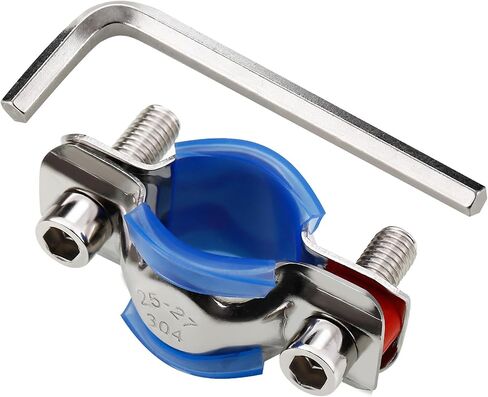 4 Packs Fix Sinking Office Chair, 304 Stainless Steel Gas Lift Cylinder Clamp Holder, Office Chair Saver Kit Adjust Chair Height and Stop Sinking Without Cylinder Replacement in Kuwait