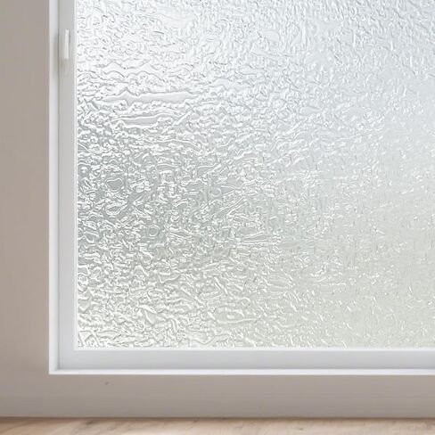 Window Privacy Film,Frosted Glass Film Static Cling UV Protection Heat Control Window Clings,Removable Frosting Opaque Coverings,Non Adhesive Vinyl Stickers Tint for Home Office Door,17.5 x 78.7inches in Saudi Arabia