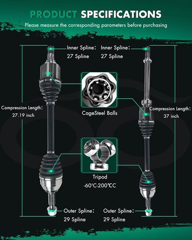 CV Axle Shaft Assembly Front Left Right Fit For Nissan Juke 1.6L 2011-2017 in Saudi Arabia