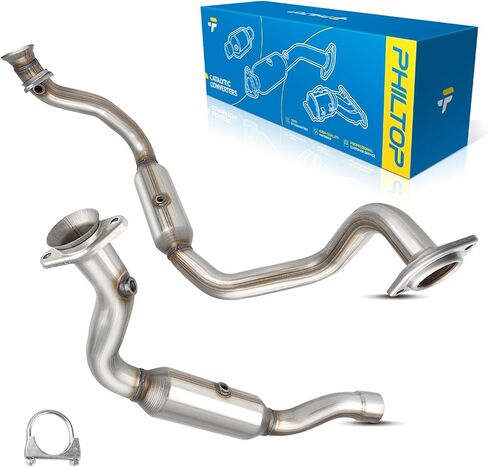 PHILTOP Catalytic Converter for 2011-2022 F-250 Super Duty 6.2L, 2011-2022 F-350 Super Duty 6.2L, 2 pcs, EPA Complaint #OE Replace 645158 in Saudi Arabia