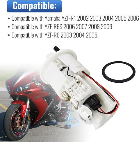 5PW-13907-05-00 مجموعة وحدة مضخة الوقود مع ختم متوافق مع Yamaha YZF-R1 2002-2006 متوافق مع Yamaha YZF-R6S 2006-2009 متوافق مع YZF-R6 2003-2005 استبدال # 19B-24486-01-00 in Kuwait