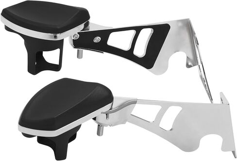 TCT-MOTORPARTS Adjustable Rear Passenger Arm Rests w/Drink Holder Fit For 1997-2013 Harley Touring Electra Street Glide Road King in Kuwait