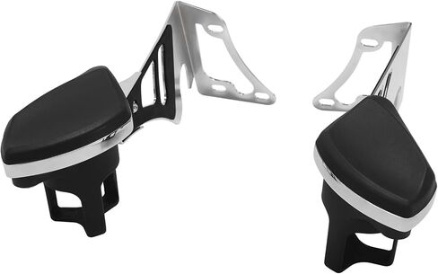 TCT-MOTORPARTS Adjustable Rear Passenger Arm Rests w/Drink Holder Fit For 1997-2013 Harley Touring Electra Street Glide Road King in Kuwait