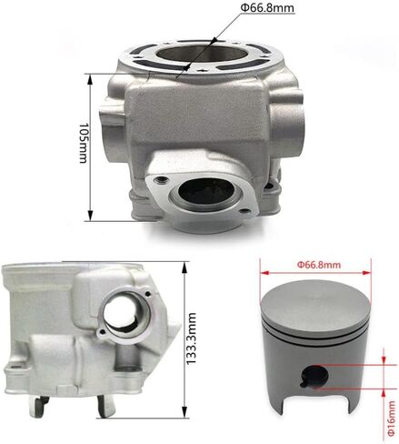 Engine Cylinder Kit Forged Piston Ring Pin Sealing Gasket Compatible With DT230 MT250 HJ250H in Saudi Arabia