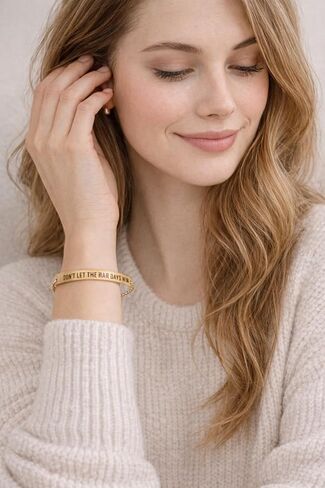 VIY Personal Card Dont let the hard days win bracelet, Cancer care gifts for women, Motivational bracelets, Inspirational gift for women friends, Breast cancer gifts for woman in Kuwait