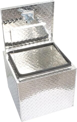 labwork 18 Inch Silver Aluminum Diamond Plate Tool Box Organizer With Lock Key in Kuwait