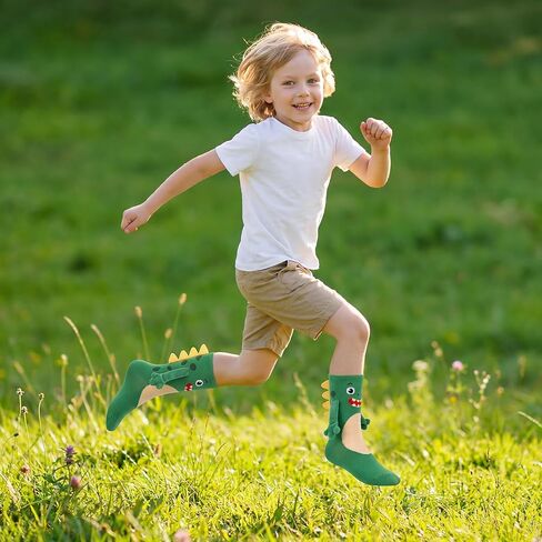 Dinosaur Crazy Holding Hands Socks for Kids 3-12 Funny 3D Arms and Back Spikes Silly Crazy Wacky Animal Crew Socks for Boys Girls Stocking Stuffers in Kuwait