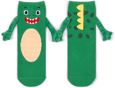 Dinosaur Crazy Holding Hands Socks for Kids 3-12 Funny 3D Arms and Back Spikes Silly Crazy Wacky Animal Crew Socks for Boys Girls Stocking Stuffers in Kuwait