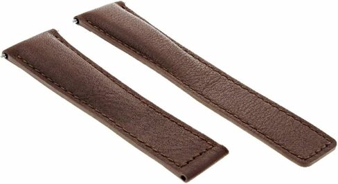 Ewatchparts 20mm Leather Watch Band Strap Compatible With Tag Heuer Carrera CV2013 Calibre 16 F1 Light Brown in Saudi Arabia
