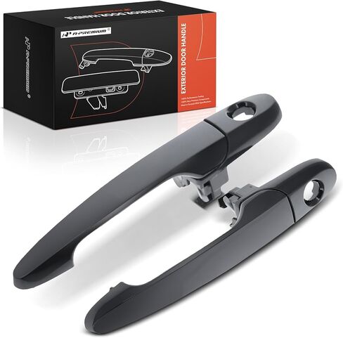 A-Premium Outside Exterior Door Handles Compatible with Chevrolet Cobalt 2005-2010 & Pontiac G5 2007-2010, Solstice 2007-2009 & Saturn Sky 2007-2010, Primed Black, 2-PC Set, Front Left and Right Side in Saudi Arabia