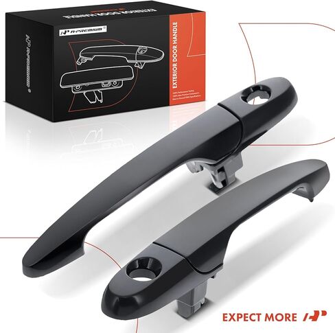 A-Premium Outside Exterior Door Handles Compatible with Chevrolet Cobalt 2005-2010 & Pontiac G5 2007-2010, Solstice 2007-2009 & Saturn Sky 2007-2010, Primed Black, 2-PC Set, Front Left and Right Side in Saudi Arabia
