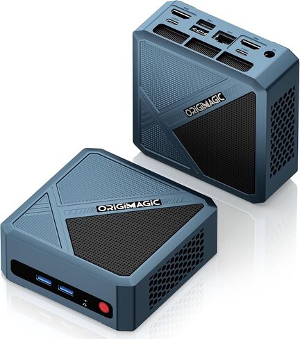 N1 Mini PC، AMD Ryzen 7 5825U(8C/16T، حتى 4.5 جيجا هرتز)، أجهزة كمبيوتر صغيرة 16 جيجابايت DDR4 RAM 512 جيجابايت M.2 NVMe SSD، تدعم شاشة رباعية 4K/WiFi 6E/BT5.2/2.5G LAN/Dual USB- C(البيانات/PD3.0/DP)، المنزل/المكتب in Kuwait