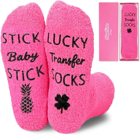 Lucky IVF Gifts for Her - Fertility IVF Socks for Women on Embryo Transfer Day in Saudi Arabia