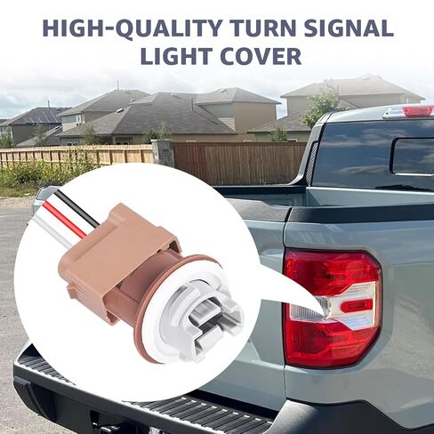 2U5Z13411SA Turn Signal Light Socket with 3-Wire Pigtail YF1Z13411CA- Compatible with Ford F250 F350 Super Duty Escape Focus Mustang Ranger Explorer 2004-2013 Brake Tail Headlight Lamp Adapter in Kuwait