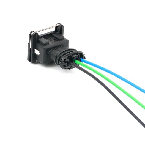 Michigan Motorsports 3-Wire EV1 Connectors - 2-Pack - Bosch 3-Pin Sensor Pigtails - Crank Cam CPS TPS IAC Knock - Fits BMW VW Audi - TYCO AMP Junior Power Timer in Saudi Arabia