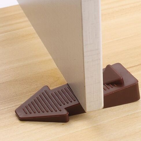 Door Block 2Pcs Silicone Anti-Skid Safety Portable Doorstops Door Wedge Children Protection in Saudi Arabia