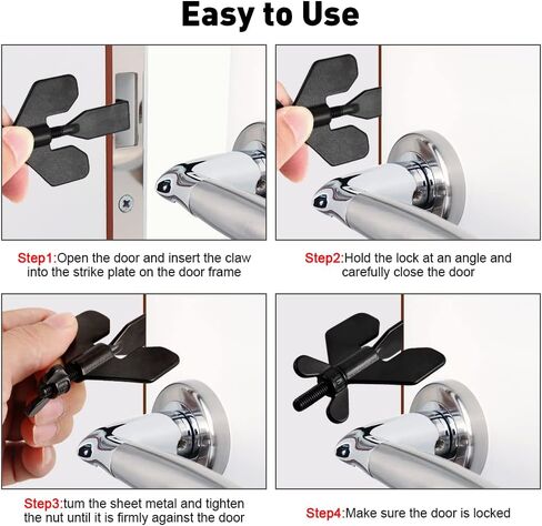 Abnaok Portable Door Lock, Hotel Door Locks for Travelers Security, Prevent Unauthorized Entry, Door Stoppers Security for Travel Hotel Home Apartment College in Saudi Arabia