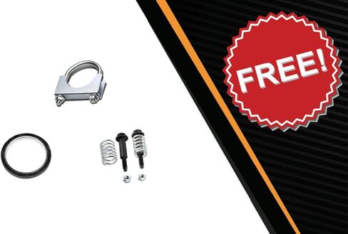 العادم الشمالي الشرقي | أنابيب متوسطة من الفولاذ المقاوم للصدأ متوافقة مع تويوتا تاكوما 2005-2015 4.0L | قاعدة عجلات مقاس 140 بوصة | حشية مجانية ومجموعة مسامير زنبركية ومشبك متضمن in Saudi Arabia