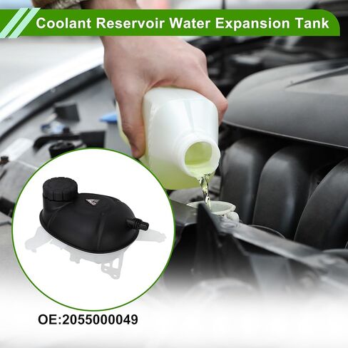 No.2055000049 Coolant Reservoir Water Expansion Tank for Mercedes-Benz C300 C43 for AMG E300 Heat Resist Coolant Radiator Reservoir Bottle with Cap in Saudi Arabia