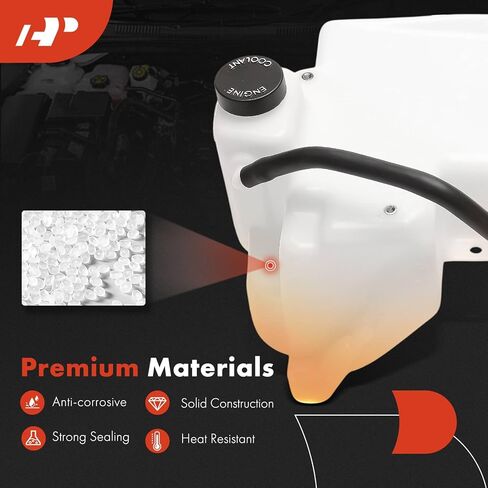 A-Premium Engine Coolant Overflow Recovery Reservoir Tank [with Cap and Tubing] Compatible with Chevrolet Blazer 1995-2005, S10 1994-2004 & GMC Jimmy, Sonoma & Oldsmobile Bravada - Front Side in Saudi Arabia