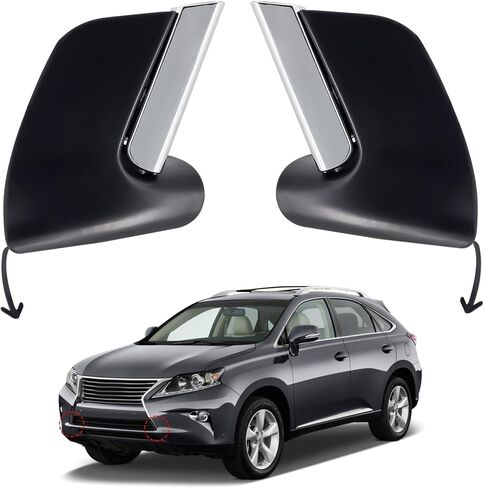 531250E050 2Pcs Front Bumper Trim and Lower Towing Left & Right Side Fit For Lexus RX350/ RX450H Base 2013 2014 2015,Car Bumper Tow Hook Cover Replace 531260E050 521270E921 521280E921 in Kuwait