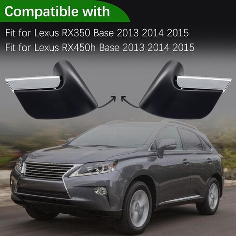 531250E050 2Pcs Front Bumper Trim and Lower Towing Left & Right Side Fit For Lexus RX350/ RX450H Base 2013 2014 2015,Car Bumper Tow Hook Cover Replace 531260E050 521270E921 521280E921 in Kuwait