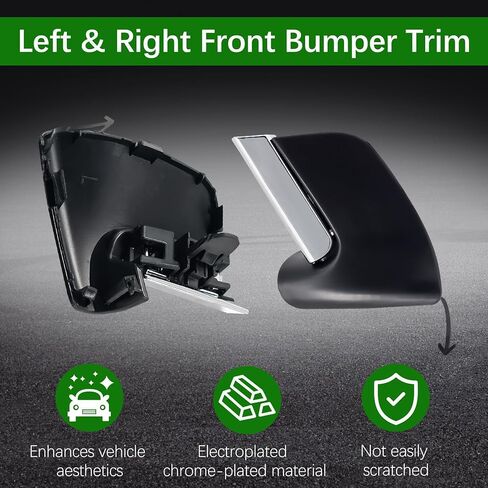 531250E050 2Pcs Front Bumper Trim and Lower Towing Left & Right Side Fit For Lexus RX350/ RX450H Base 2013 2014 2015,Car Bumper Tow Hook Cover Replace 531260E050 521270E921 521280E921 in Kuwait