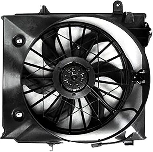 Replace Dual Radiator and Condenser Fan Assembly for Ford Ranger 2.3L 2001 2002 2003 2004 2005 2006 2007 2008 2009 2010 2011, 1 Pack in Saudi Arabia
