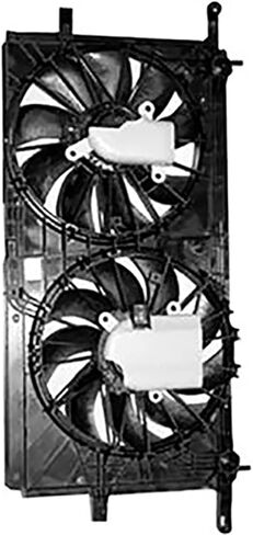 Replace Dual Radiator and Condenser Fan Assembly for Chevrolet Venture 3.4L 2001 2002 2003 2004 2005, for Oldsmobile Silhouette 3.4L 2001 2002 2003 2004, 1 Pack in Saudi Arabia