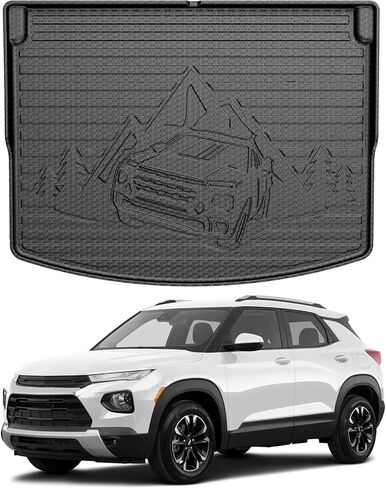 Custom Cargo Liner for Chevy Chevrolet Trailblazer AWD & FWD 2024 2023 2022 2021 Custom Fit Car Trunk Mat (Only Fit Cargo in Upper Deck Position) in Kuwait